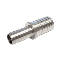 Splicer: 3/8" Barb x 1/2" Barb (Stainless)