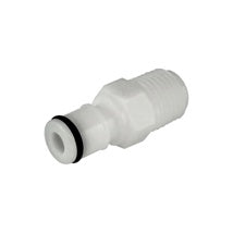 Quick Disconnect: Male x 1/4" MPT without Shutoff (Plastic)