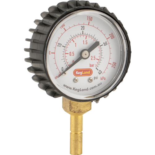 Push-In Pressure Gauge (0-40 psi) 8 mm (5/16 in.)