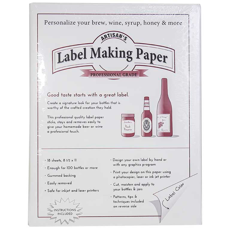 White Label Paper: (18 sheets)