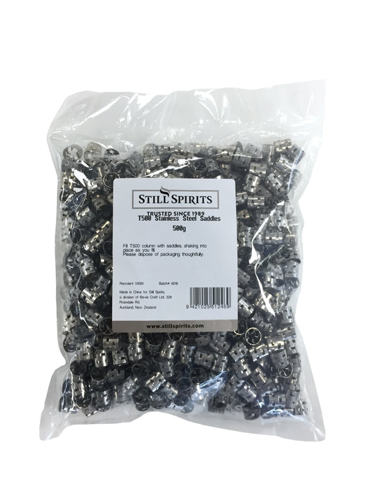 Still Spirts: Stainless Steel Saddles (500g)