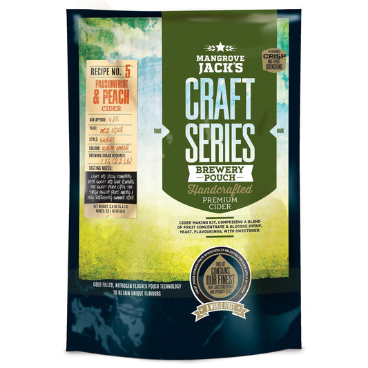 Mangrove Jack's Craft Series Cider Kit: Peach & Passionfruit Cider