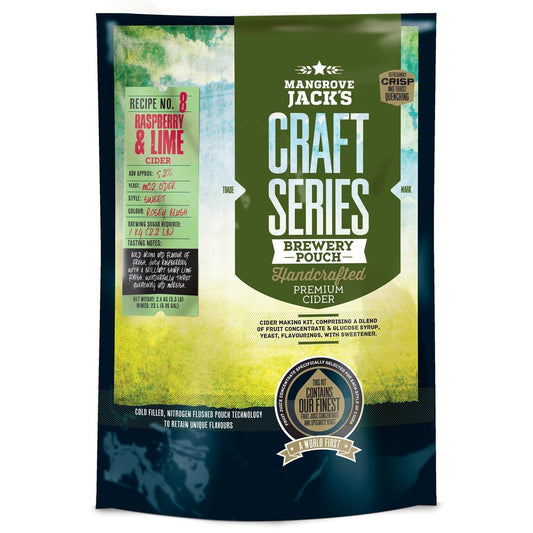 Mangrove Jack's Craft Series Cider Kit: Raspberry & Lime Cider