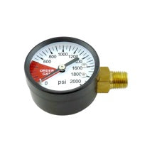 Regulator Pressure Gauge 1/4" MPT (2000 PSI) Right Hand Thread