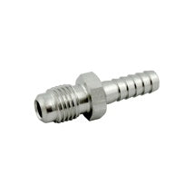 Male Flare 1/4" to 1/4" Barb (Stainless)