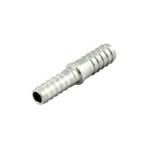 Splicer: 1/4" Barb x 3/8" Barb (Stainless)