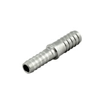 Splicer: 1/8" Barb x 1/4" Barb (Stainless)