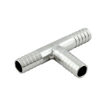 Stainless Steel Hose Barb: 3/8" Barb Tee
