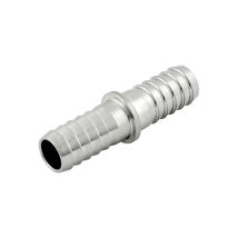 Splicer: 3/8" Barb x 3/8" Barb (Stainless)