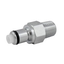 Quick Disconnect: Male x 1/4" MPT with Shutoff (Chrome)