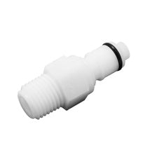 Quick Disconnect: Male x 1/4" NPT with Shutoff (Plastic)