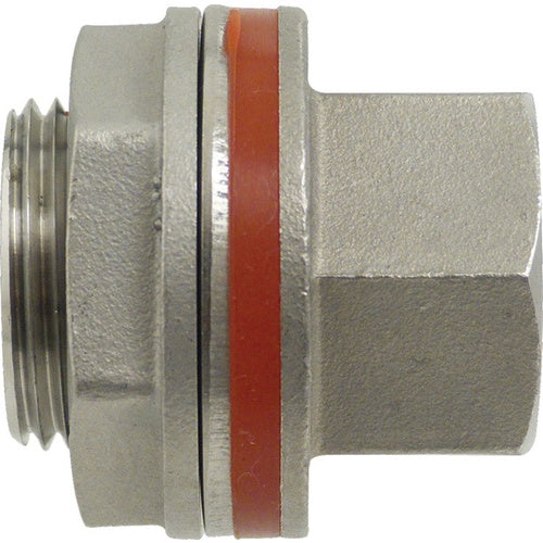 Weldless Bulkhead Fitting: 1/2 in. FPT x 1/2 in. FPT