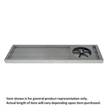 Drip Tray: 7" x 24" with Drain & Side Rinser