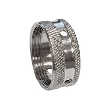Faucet Coupling Ring: Chrome (Knurled)