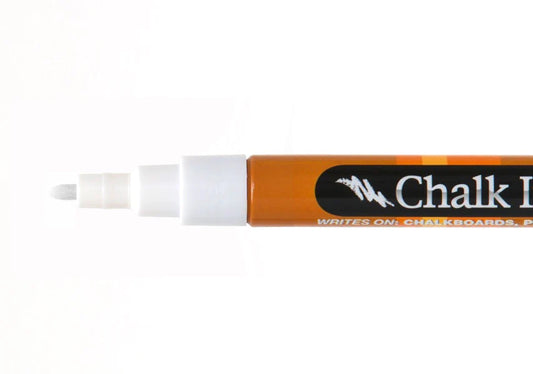 Chalk Ink® Fine Tip Wet Wipe Chalk Marker: Chalk White (1 mm)