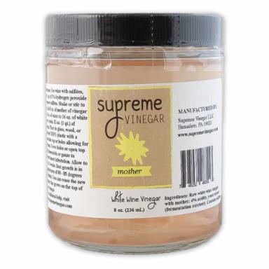 Supreme Vinegar Mother: White Wine (8 oz.)