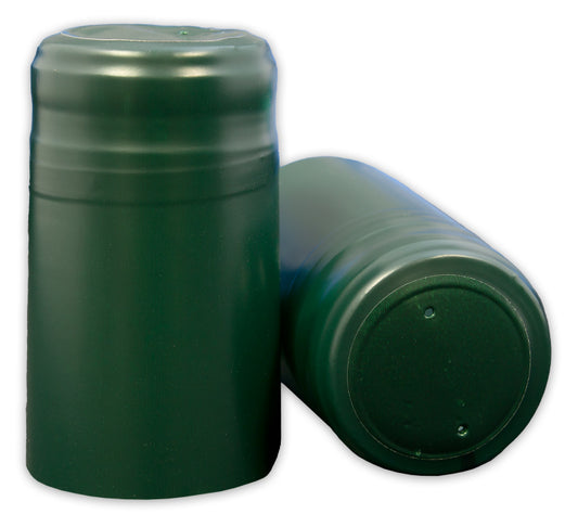 Bottle Shrink Capsules: Metallic Green (30 Count)