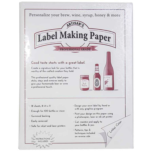 White Label Paper: (18 sheets)