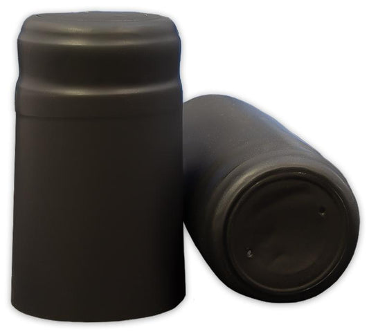 Bottle Shrink Capsules: Black (30 Count)