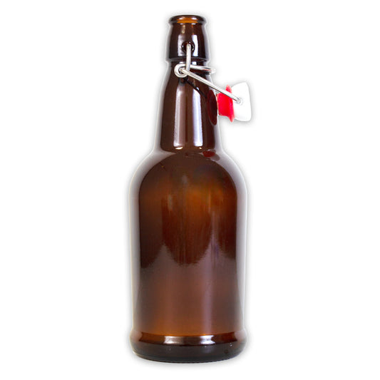 16 oz. Amber Flip Top Bottles