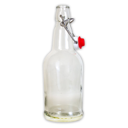 16 oz. Clear Flip Top Bottles