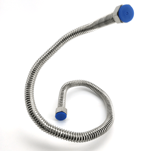 Stainless Flexi Arm: Flexible Recirculation Arm for BrewZilla (1/2" Hex Nut)