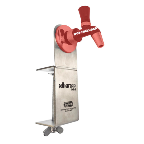 NukaTap® Mini Beer Faucet: Horizontal Clamp On Assembly