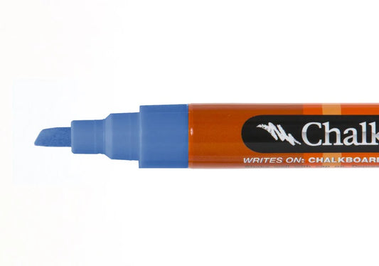 Chalk Ink® Chisel Tip Wet Wipe Marker: Grover Blue (6 mm)