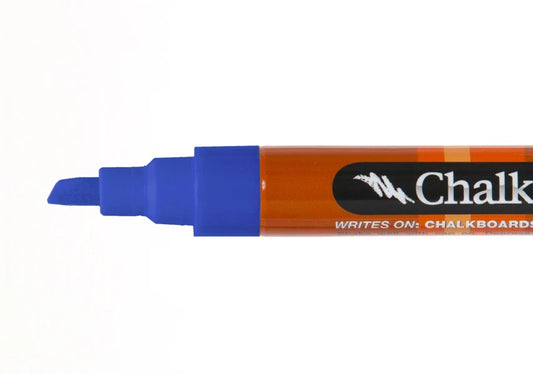 Chalk Ink® Chisel Tip Wet Wipe Marker: Pacific Blue (6 mm)