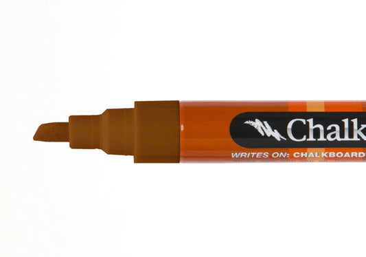 Chalk Ink® Chisel Tip Wet Wipe Marker: Teddy Bear Brown (6 mm)