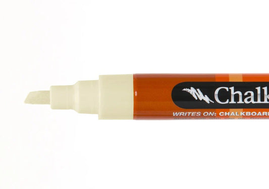 Chalk Ink® Chisel Tip Wet Wipe Marker: Whipped Cream (6 mm)