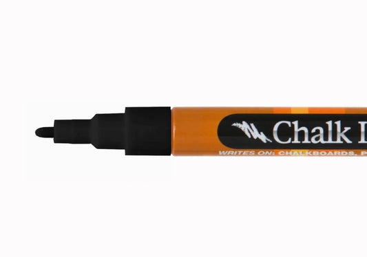 Chalk Ink® Fine Tip Wet Wipe Chalk Marker: Jack Black (1 mm)