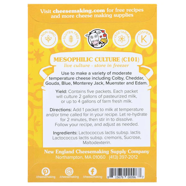 New England Cheese Making: Mesophilic Starter Culture