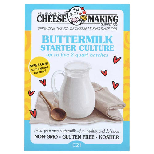 New England Cheese Making: Buttermilk Starter Culture