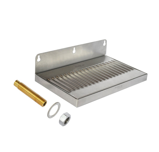 Drip Tray 10 in. x 6 in. (Wall Mount with Drain)