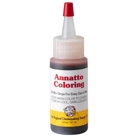 New England Cheese Making: Annatto Cheese Coloring (2 oz.)