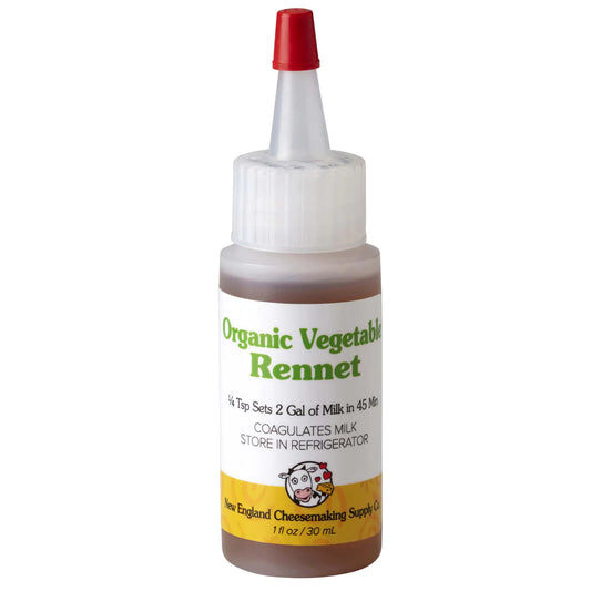 New England Cheese Making: Liquid Organic Vegetable Rennet (1 oz.)